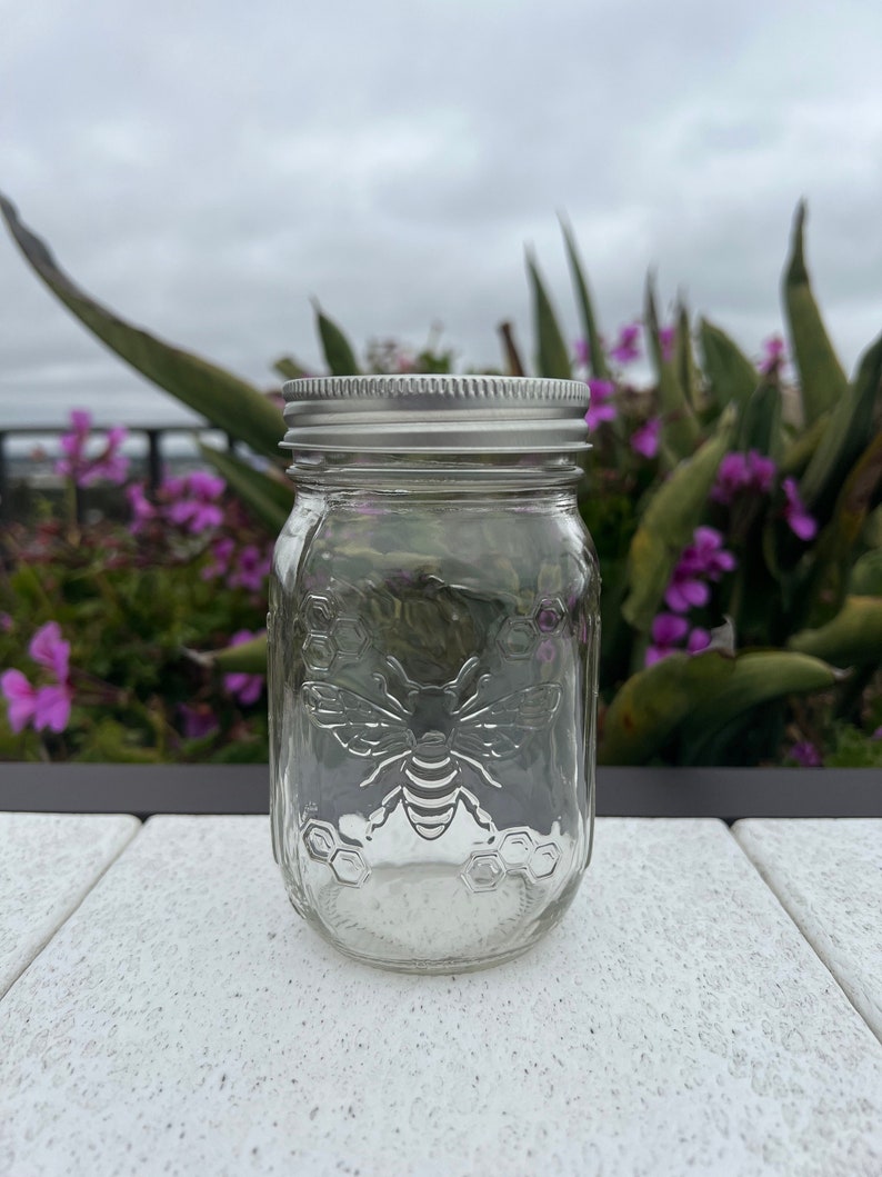 Ball Honey Bee Jar Limited Edition 16oz Clear Jar Etsy