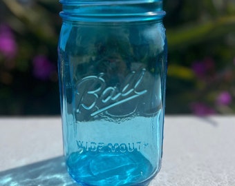 Blue Ball Jar | Limited Edition Commemorative Wide Mouth Quart 32oz