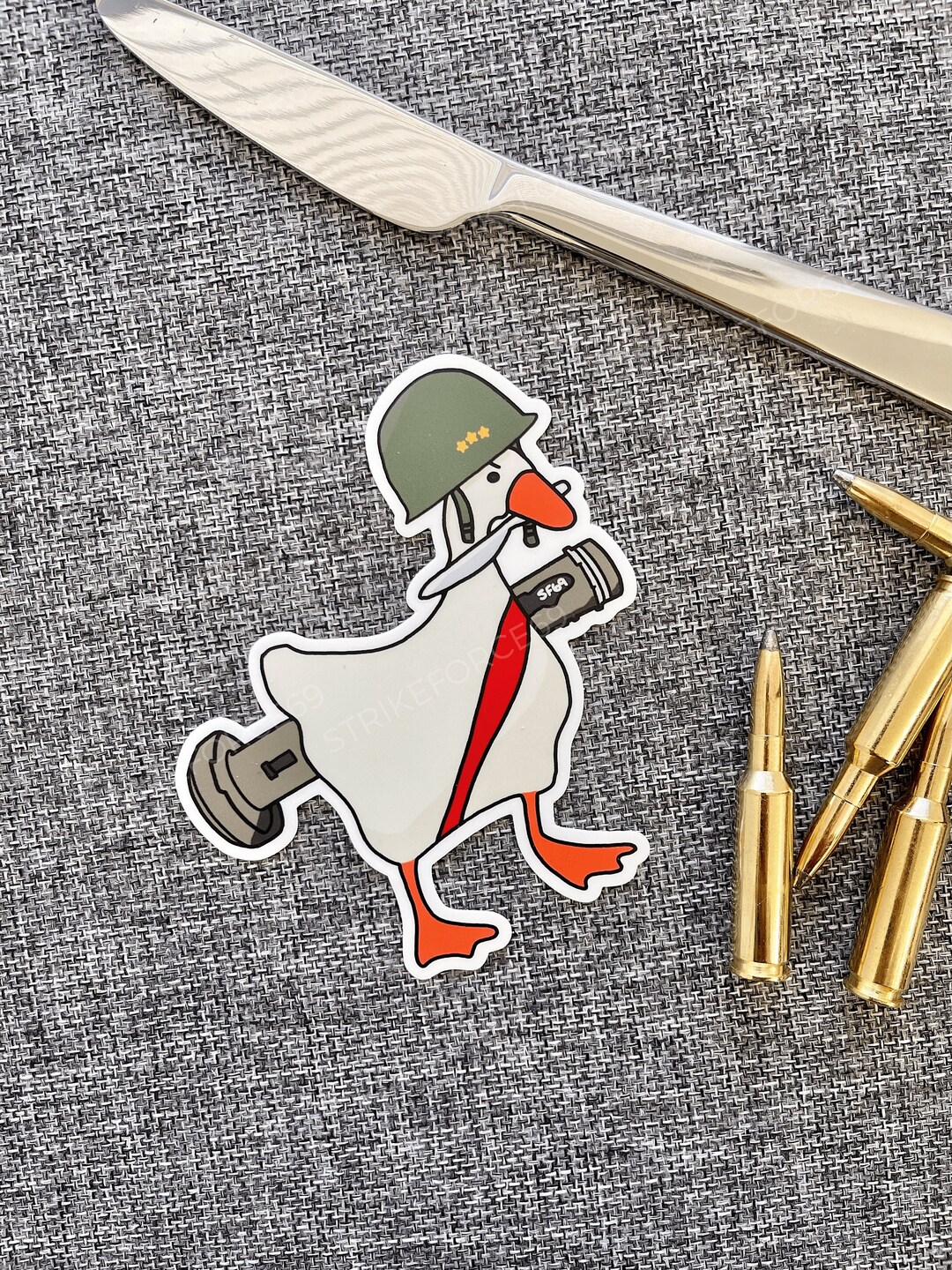 Choose Violence Combat Goose Sticker Made in the USA Etsy