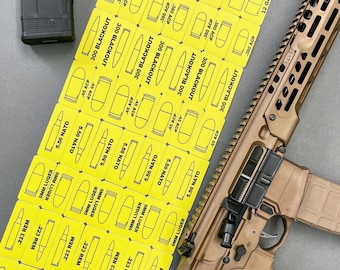 Etiketter för organisation, klistermärken för ammunitionsburkar, gevär och pistolkaliber | Vädertålig | UV-resistent vinyl | Tillverkad 100 % i USA av Strikeforce69