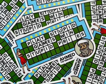 Spela dumma spel, vinn dumma priser, taktiskt meme-klistermärke | Roligt 2A militärt dekal | 100 % tillverkat i USA | Strikeforce69