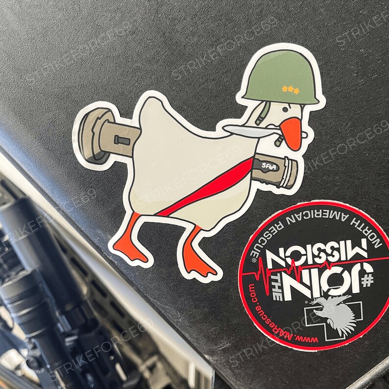 Choose Violence Combat Goose Sticker Made in the USA Etsy