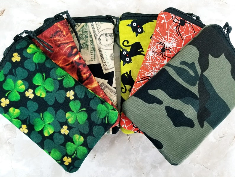 Money Money Money Come to Me Eyeglass Case for One Pair of Glasses Single Pocket Case Tampon or Condom Case Purse Organizer image 7