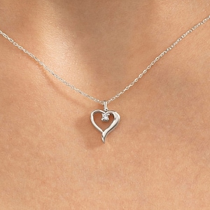 White gold heart locket discount