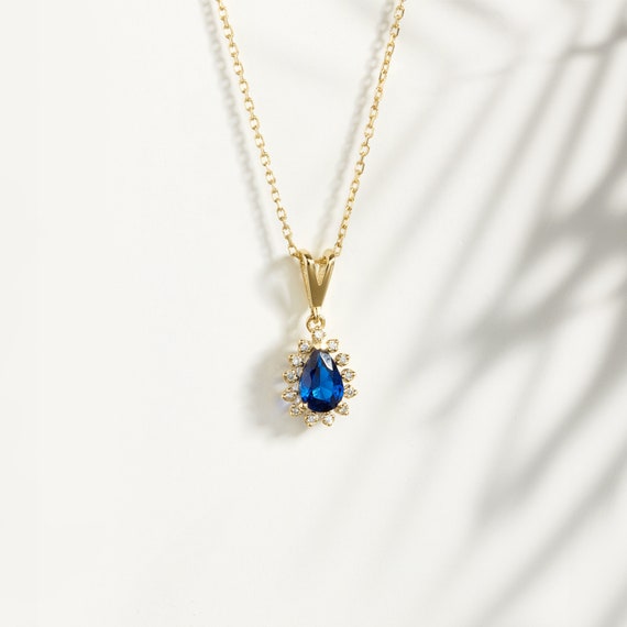 #ブルーサファイア #ネックレス #レディース ネックレス ブルーサファイア レディース K18 金属アレルギー