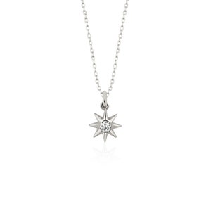 14k White Gold Solid Sun Charm Pendant | 26x19mm Polished, No Chain Included | Women's Jewelry
