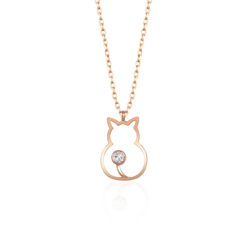 diamond cat necklace	cat necklace women	cat lovers gift	cat charm necklace	diamond cat pendant	dainty cat necklace	14k gold cat charm	minimalist cat charm	cat necklace gold	14k gold cat pendant	single diamond cat	gold cat jewellery	Kitten necklace