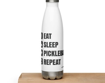 Isolierte Edelstahl-Wasserflasche 900 Ml – Für Pickleball, Mit Tragegriff & Auslaufsicherem Deckel