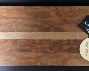 Custom made charcuterie / cutting board made from cherry wood