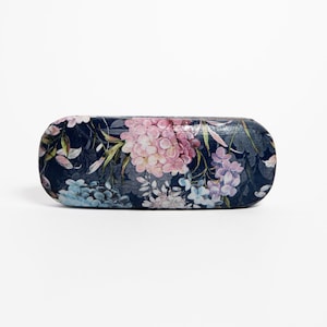 Flowers glasses case , floral eyeglasses hard case , spectacles case , reading glasses , travel accessories