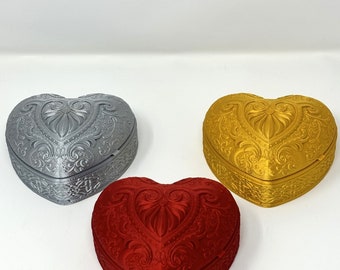 Valentines Heart Shaped Box 3D Printed
