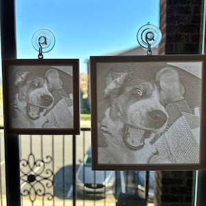 Custom 3D Printed Lithophane for Window