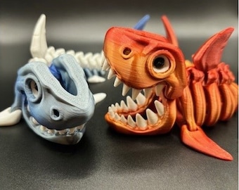 Articulating 3D Printed Skeleton Shark