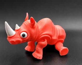 Articulating 3D Printed Flexi Rhino