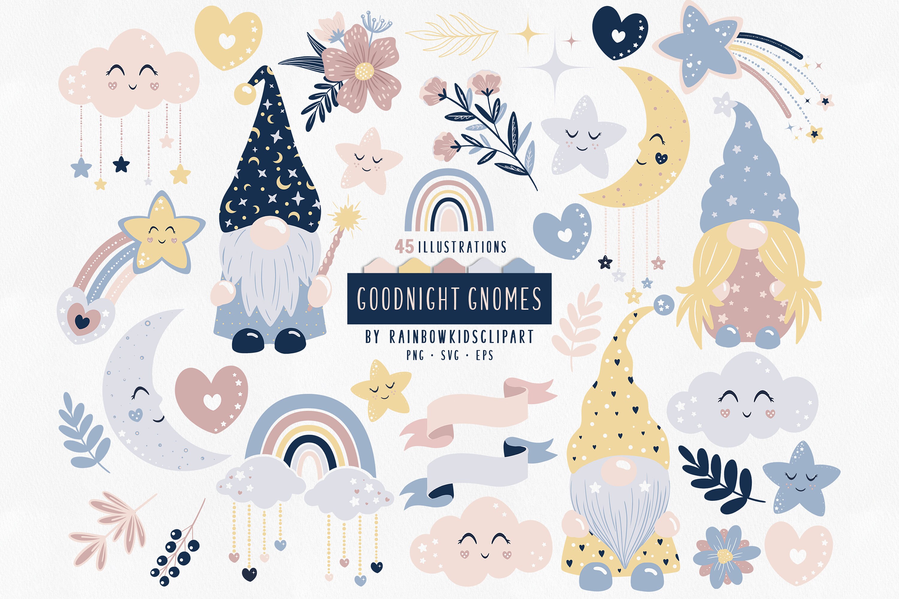 Bedtime Moon Clipart For Kids