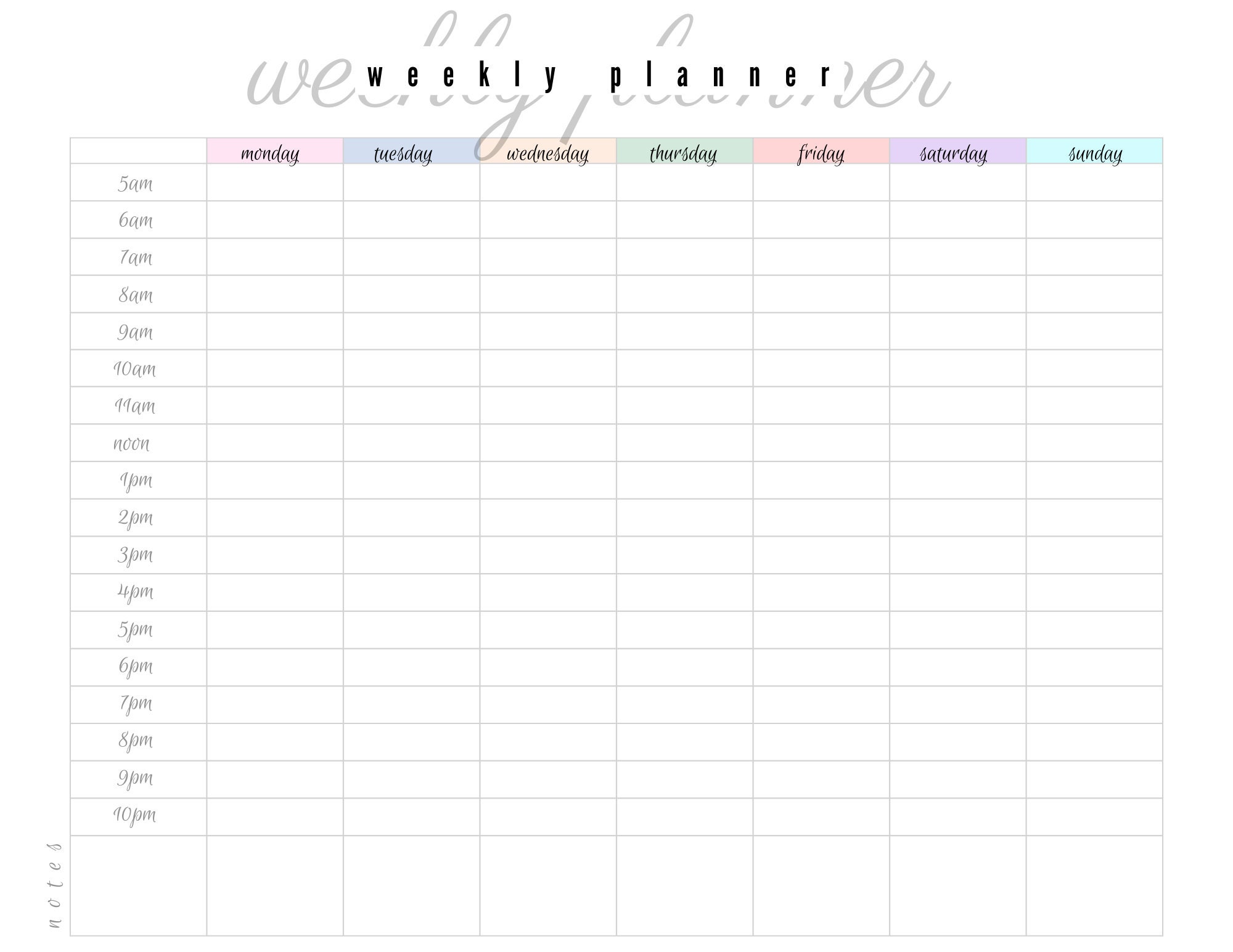 weekly-schedules