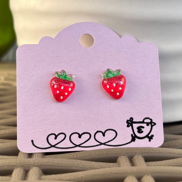 Strawberry Stud Earrings