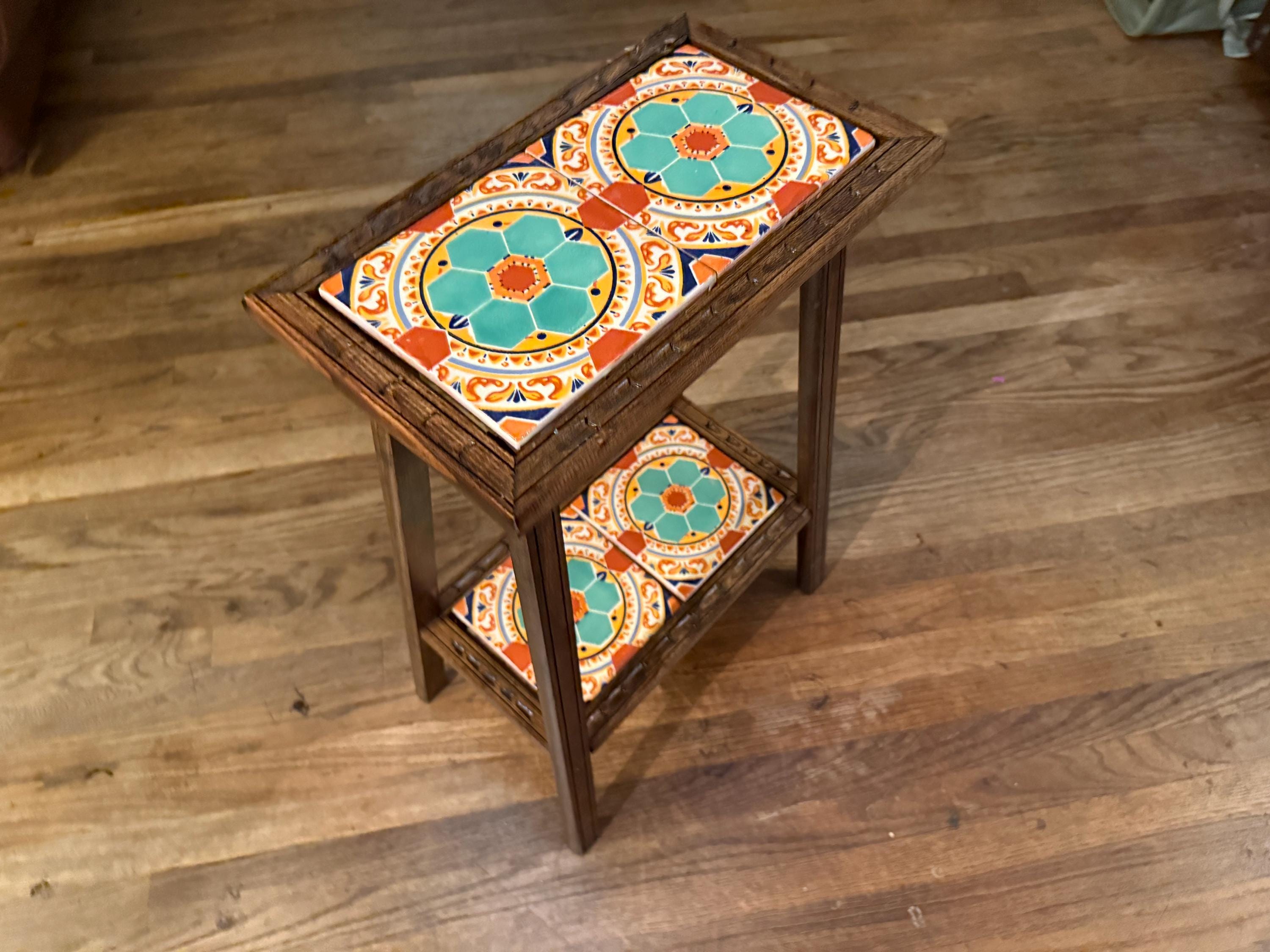 その他 POTTERY TABLE San Jose Pottery Tile Table -