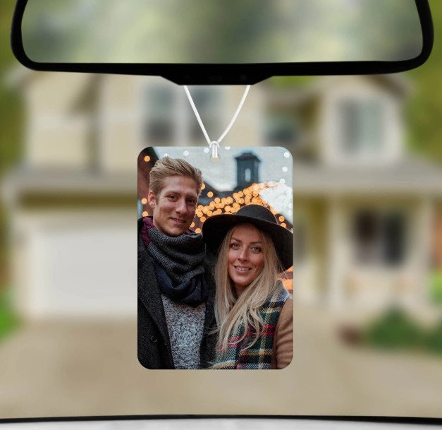 Personalized Photo Car Air Fresheners Double Sided Custom Etsy