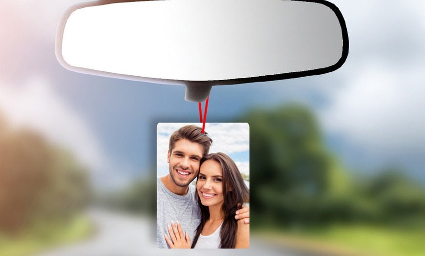 Personalized Photo Car Air Fresheners Double Sided Custom Etsy