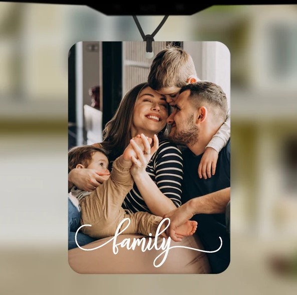 Personalized Photo Car Air Fresheners Double Sided Custom Etsy