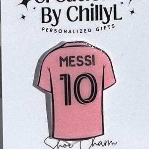 MESSI Soccer Jersey Croc Charm| Lionel Messi Argentina Soccer Croc Charm| MESSI Miami Croc Charm| Messi Jibbitz