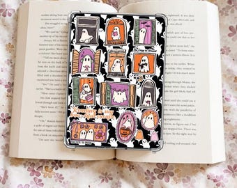 Ghost Kindle Insert Digital Download |Cute Halloween E-Reader Decor |Spooky Bookish Kindle Insert |Cozy Fall Reading Gift | Ghost Book Lover