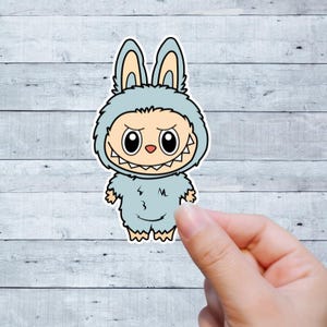 Labubu Sticker| Labubu Stickers| The Monsters Labubu Sticker for Laptops, Notebooks, Kindles and More|Colorful Labubu Character Sticker|