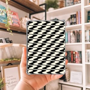 Black & White Kindle Inserts| Retro Checkered Insert|Boho and Retro Kindle Insert Paperwhite,Oasis |Cardstock|Pre-Cut and Shipped Insert