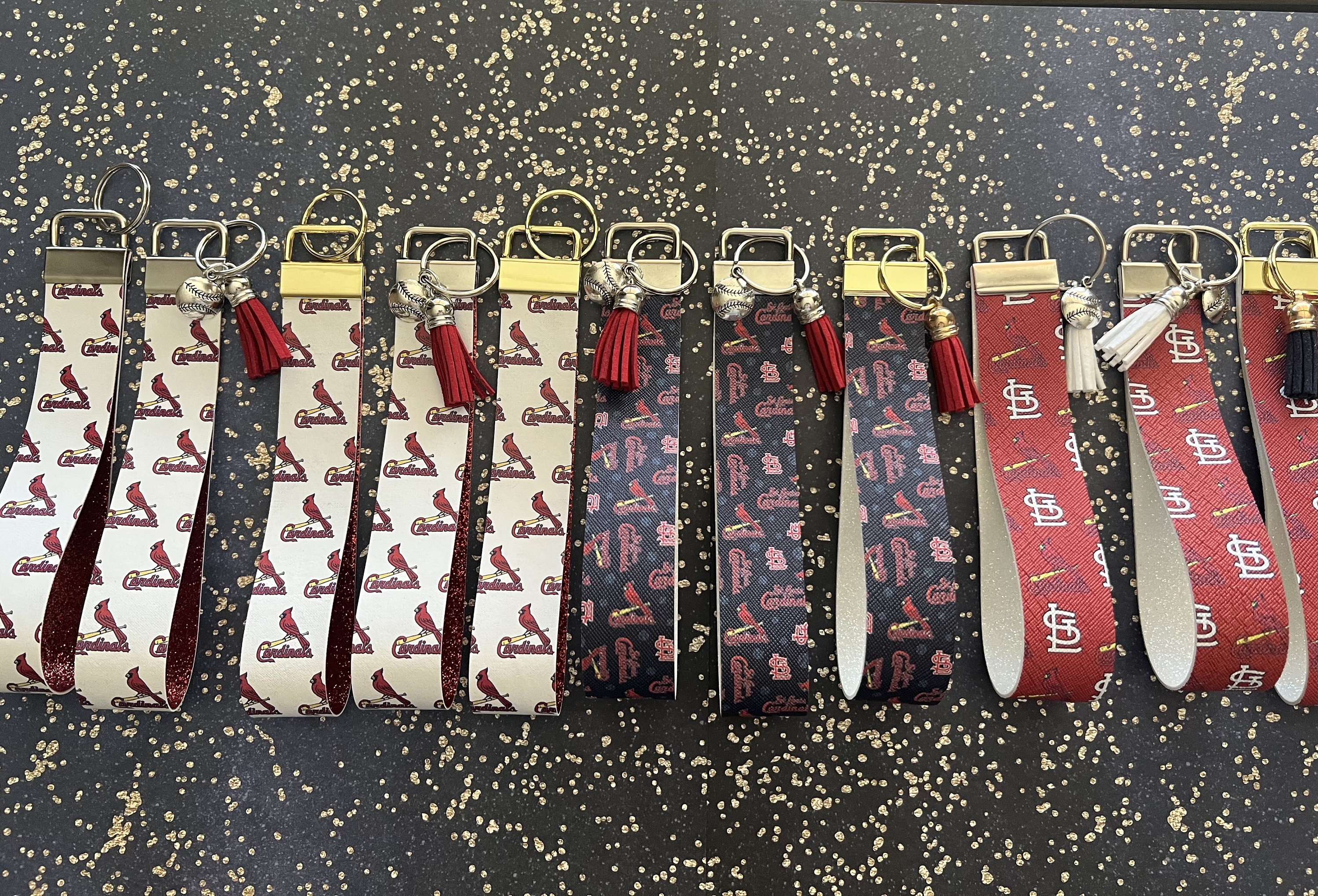  Qilery 24 Sets Memorial Gifts Cardinal Keychain