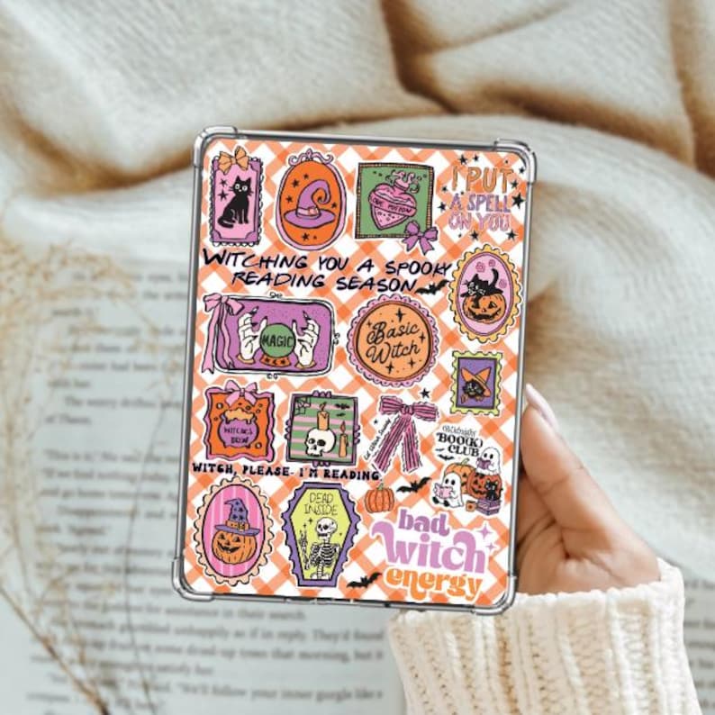 Halloween Kindle Insert Digital Download | Spooky Fall Reading Decor ...