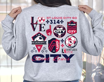 Saint Louis CITY Sweatshirt| City SC Sweatshirt| STL Sweatshirt|, Sports Sweatshirt| Pullover Sweatshirt| Saint Louis City Merch|