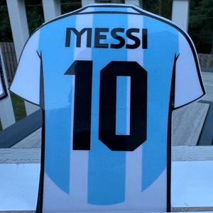 MESSI Soccer Jersey Sticker| Lionel Messi Argentina Football Soccer| MESSI Miami Sticker| Vinyl Waterproof Soccer Decal