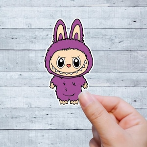 Labubu Sticker| Labubu Stickers| The Monsters Labubu Sticker for Laptops, Notebooks, Kindles and More|Colorful Labubu Character Sticker|
