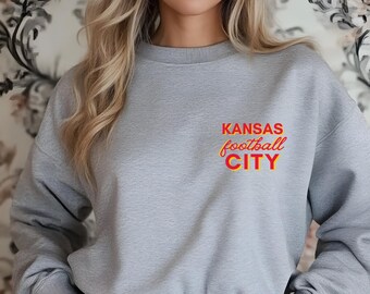 Kansas City Sweatshirt| Chiefs Sweatshirt| Kansas Sweatshirt| Sunday Funday|, Sports Sweatshirt| Pullover Sweatshirt| Chiefs Merch