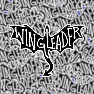 Flügelführer Drachen Aufkleber|Fantasy Aufkleber|Kindle Aufkleber|Laptop & Wasserflasche Aufkleber|Fantasy Aufkleber|Drachenreiter