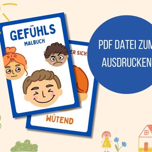 Emotional coloring book for children | Montessori