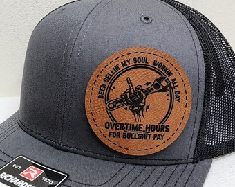 Overtime Hours For BS Pay sellin my soul workin all day overtime hours Hat Cap Overtime Hour Bs Pay - Etsy main image 2