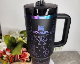 40oz Disney Laser Engraved Authentic Stanley Quencher H2.0 Multiple Color Options Available