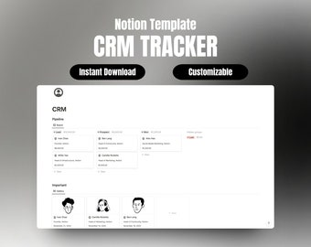 CRM tracker Notion Template