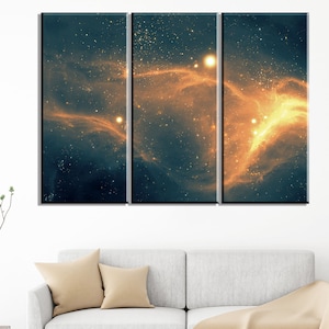 Sternenhimmel Wandkunst, James Webb Weltraumteleskop Erstes Bild, Leinwand Wandkunst, trendige Wandkunst, NASA Deep Field Poster, Weltraum Landschaftskunst