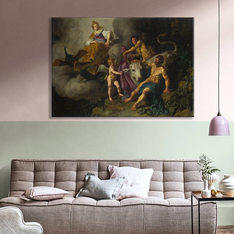 Zeus and Io Canvas Art Print, Greek Mythology Home Decor - Etsy
