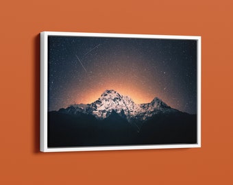 Nepal - Himalaya Mountain Canvas/Mountain Wall Art Canvas/Landscape Canvas/Nature Photography/Mother's Day Gift/Office Wall Decor/Modern Art