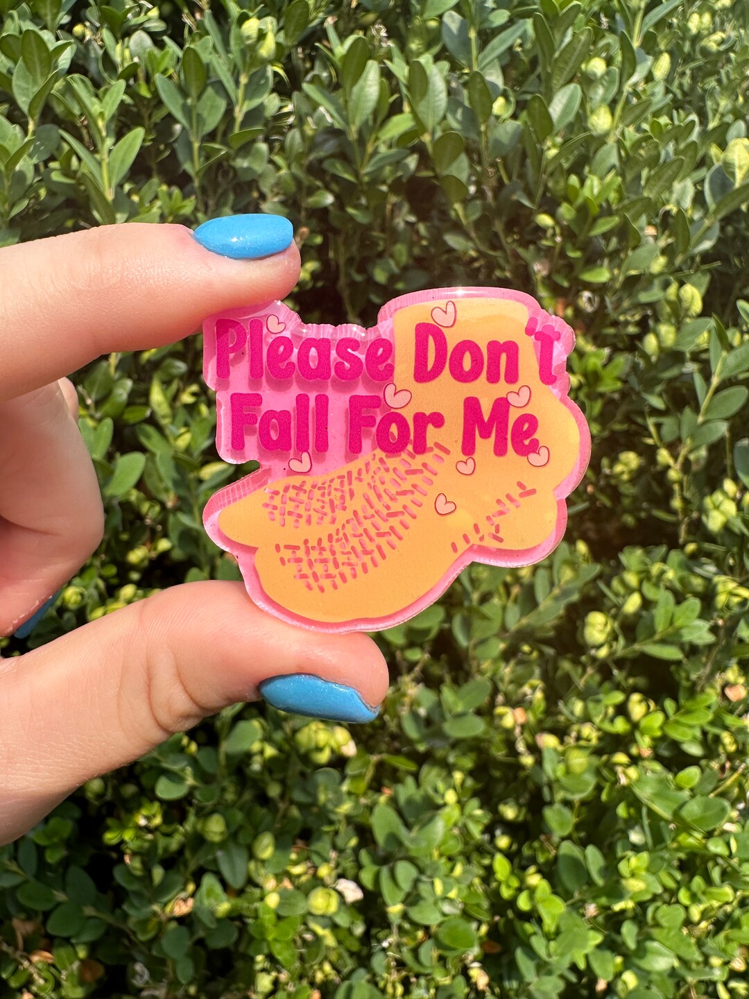 Dont Fall for Me Funny Interchangeable Badge Reel Topper Etsy