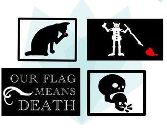 Notre drapeau signifie la mort Conceptions de drapeau multicouche | Fichiers SVG et PNG