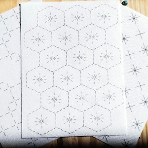 Washable Sashiko Mending Transfers