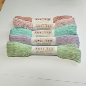 Olympus Sashiko-katoendraadpastelkleuren 40 m