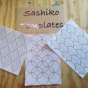 Sashiko / Remiendo visible / Transferencias lavables / Transferencias de remiendos removibles