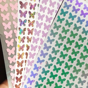 Schmetterling Sticker 1 cm breit 120 im Set