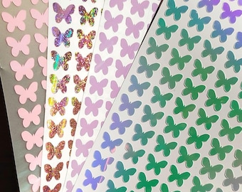Schmetterling Sticker 1 cm breit 120 im Set